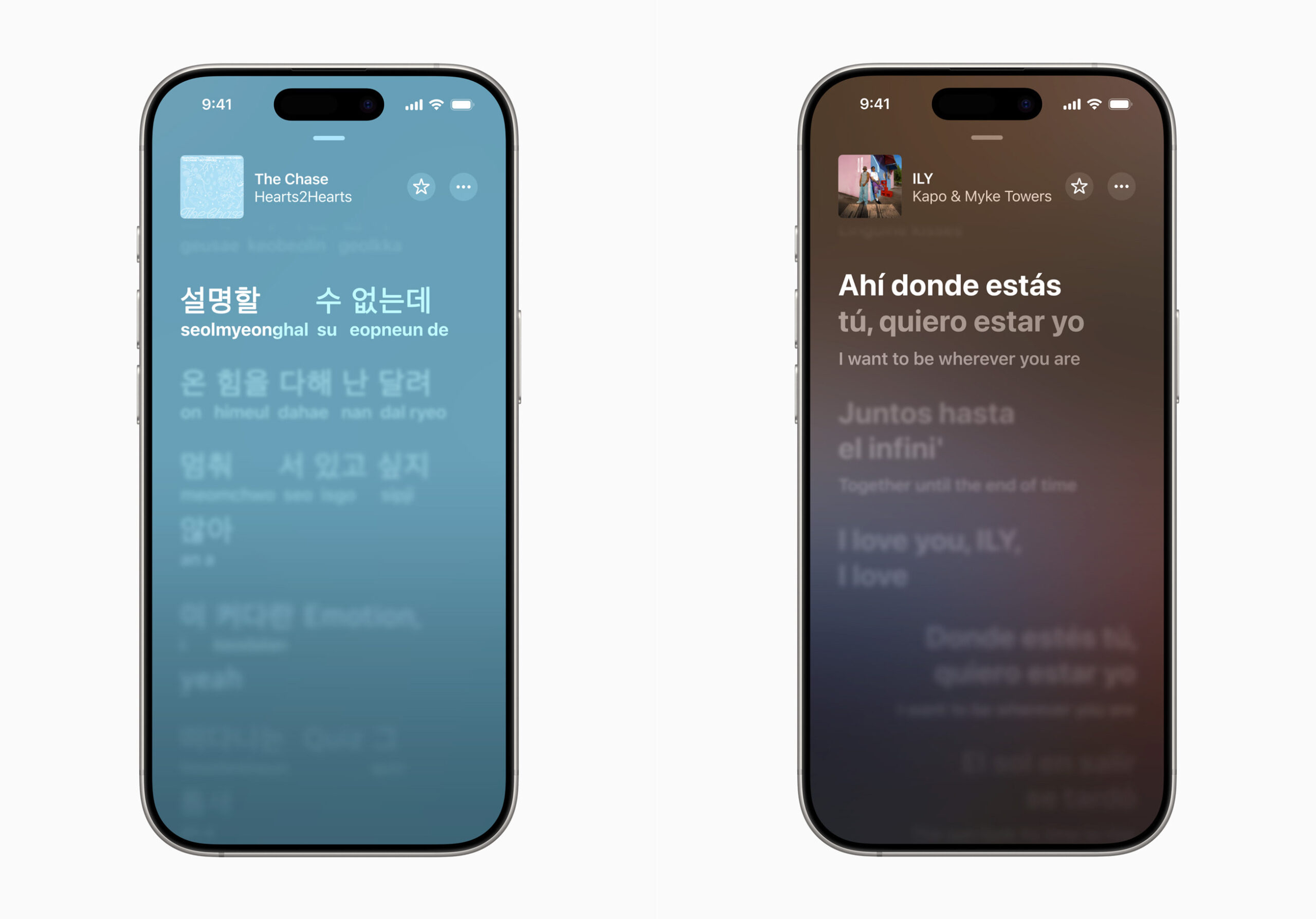 Apple added lyrics pronunciation support and shows translated lyrics