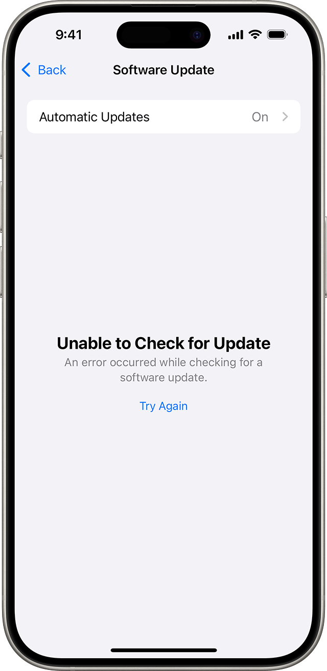 Ios 26 0 1 unable to check for update on iphone Heres the fix igeeksblog Apple server overload error in software update on iphone
