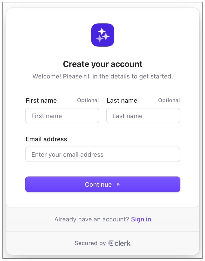 Create account and verify the email on sparkle in mac