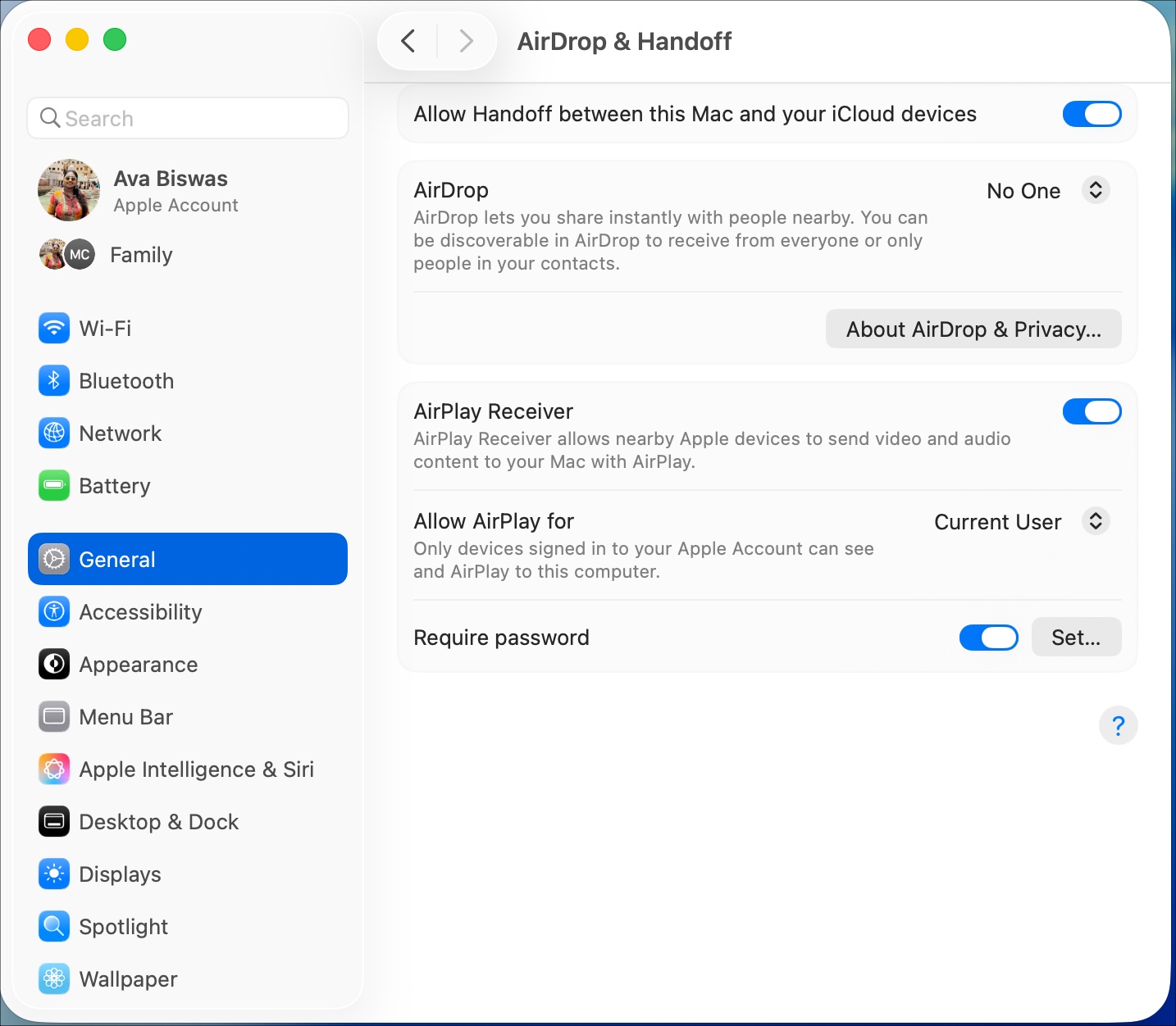 Enabled handoff to use phone app on macos 26
