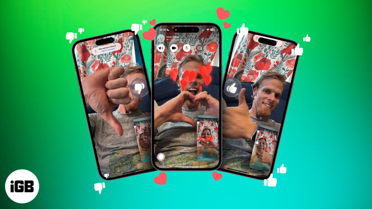 What are the facetime hand gestures and how to use them