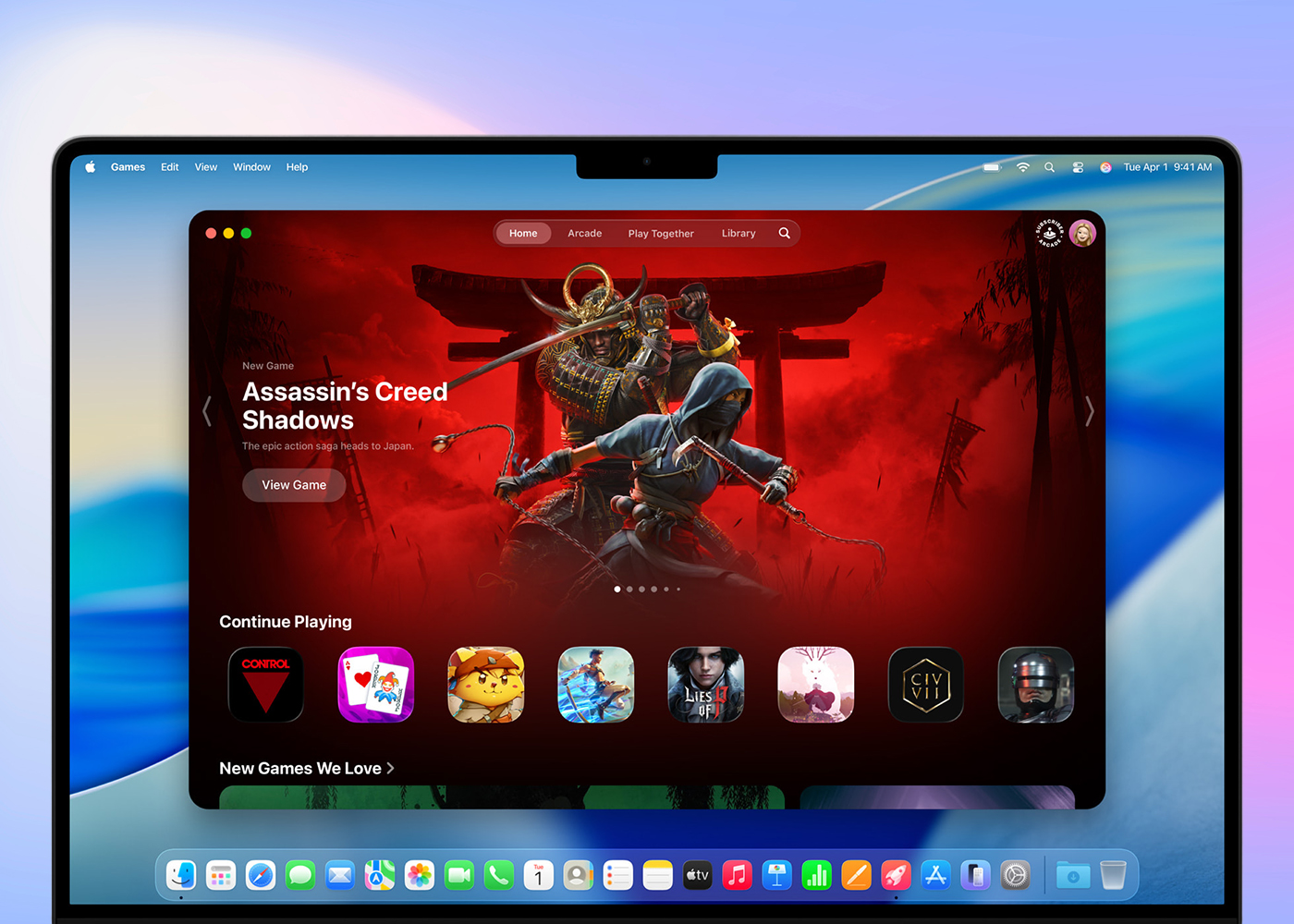 Game app on macos tahoe