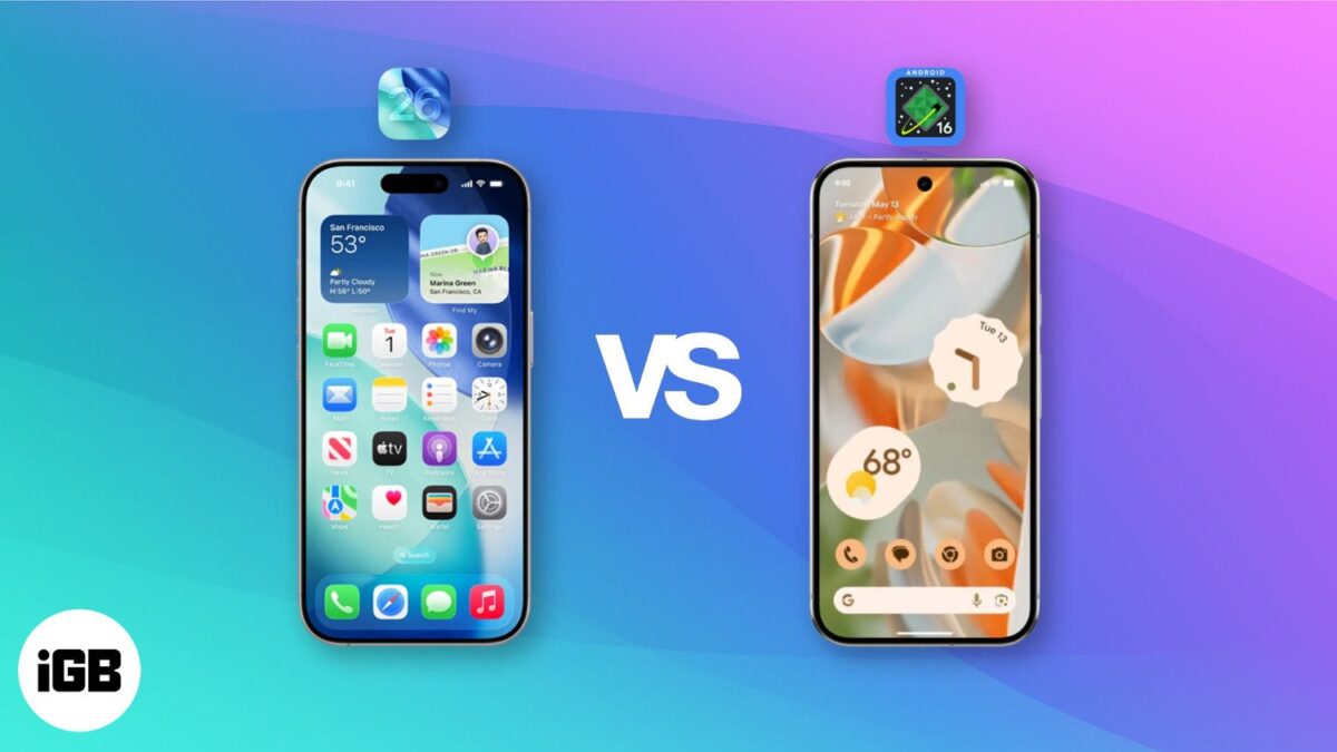 Ios 26 vs android 16 feature comparison