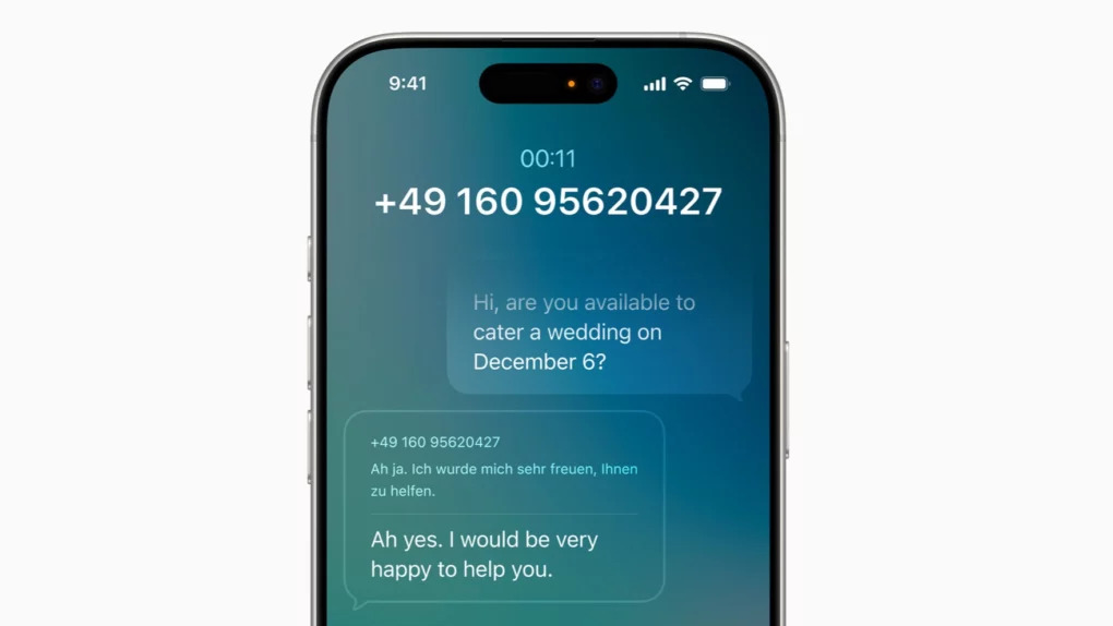 Live translation in messages