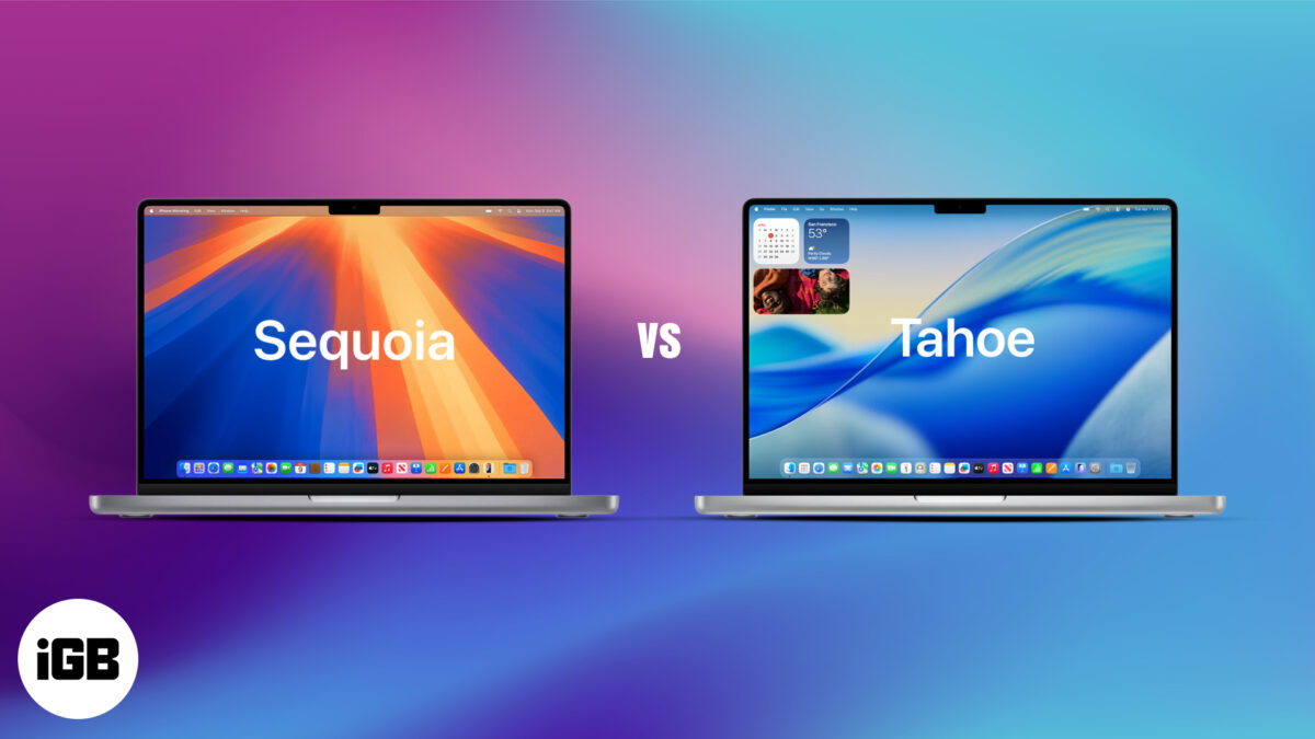 Macos sequoia vs tahoe comparison