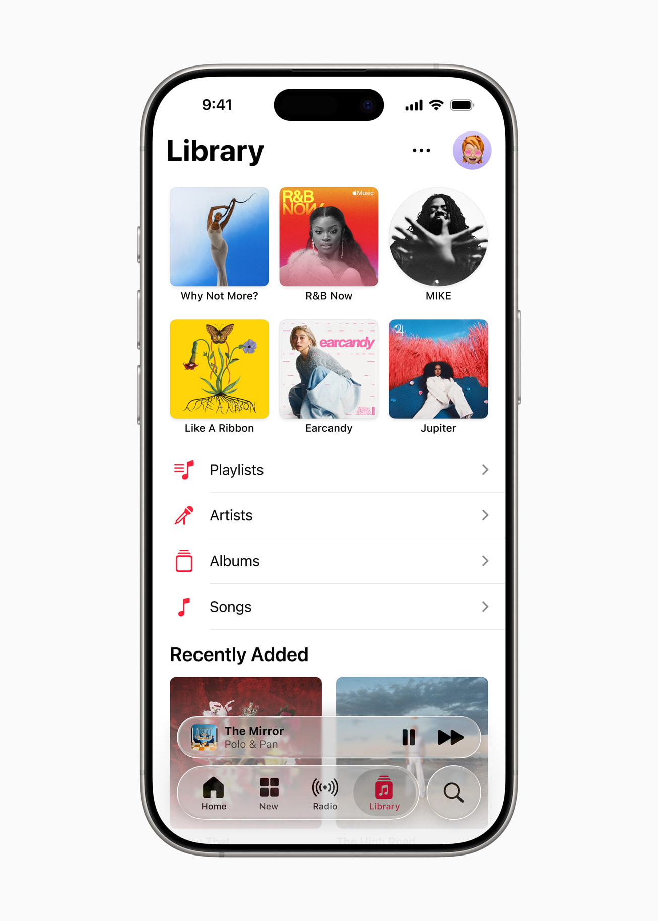 Pin your most used playlists albums in apple music