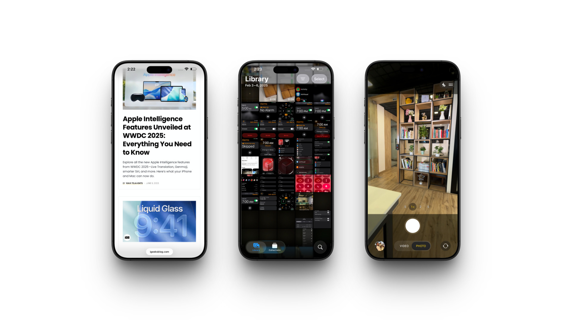 Redesigned core apps