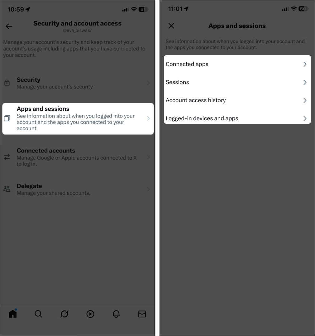 Review connected apps