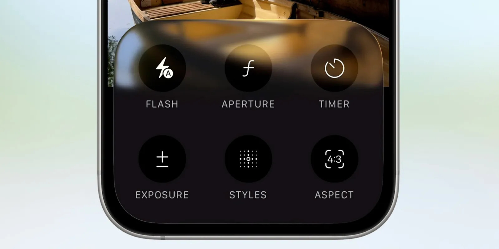 Simplified camera app