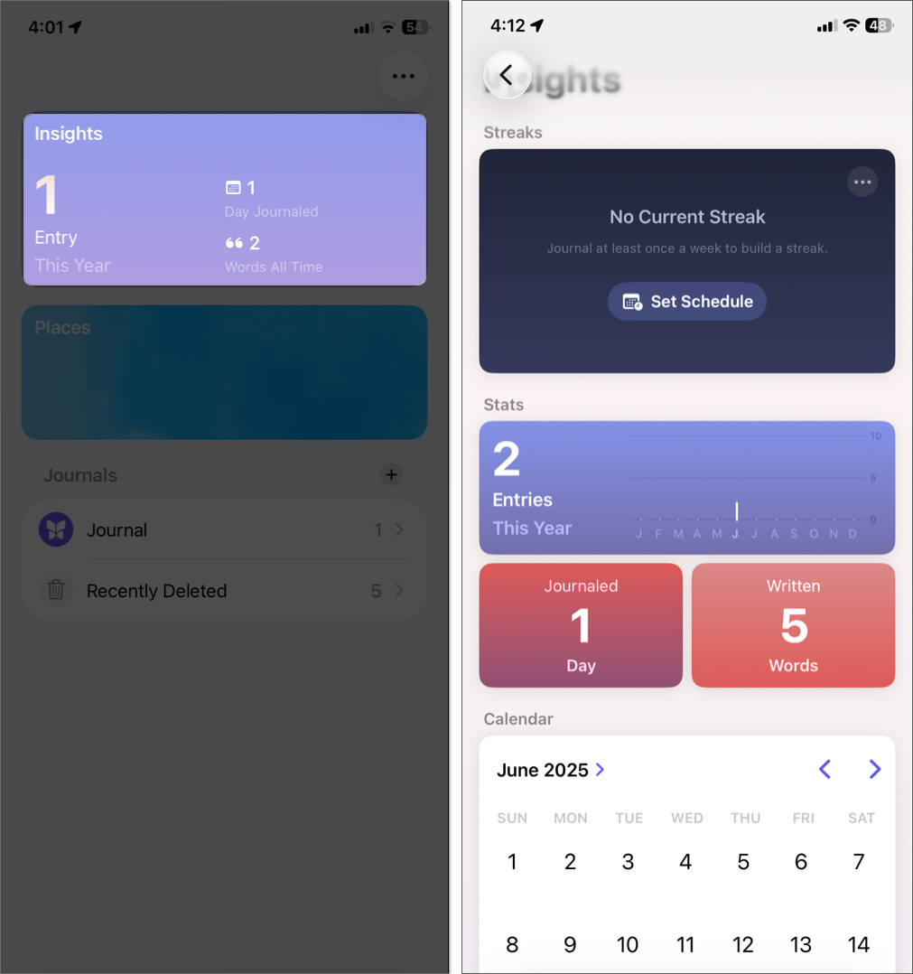 Tracking progress and insights