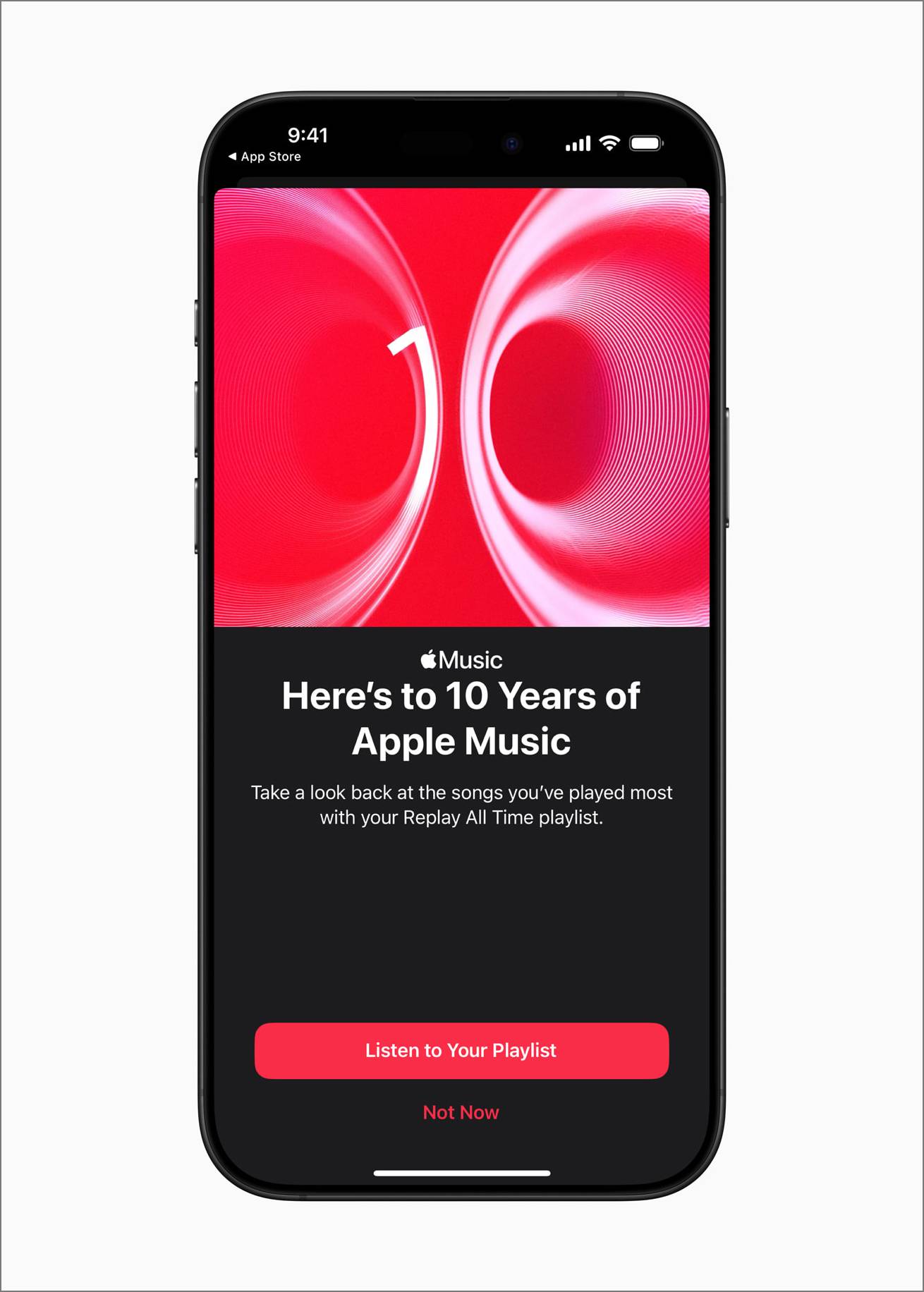 Apple music 10th anniversary replay all time