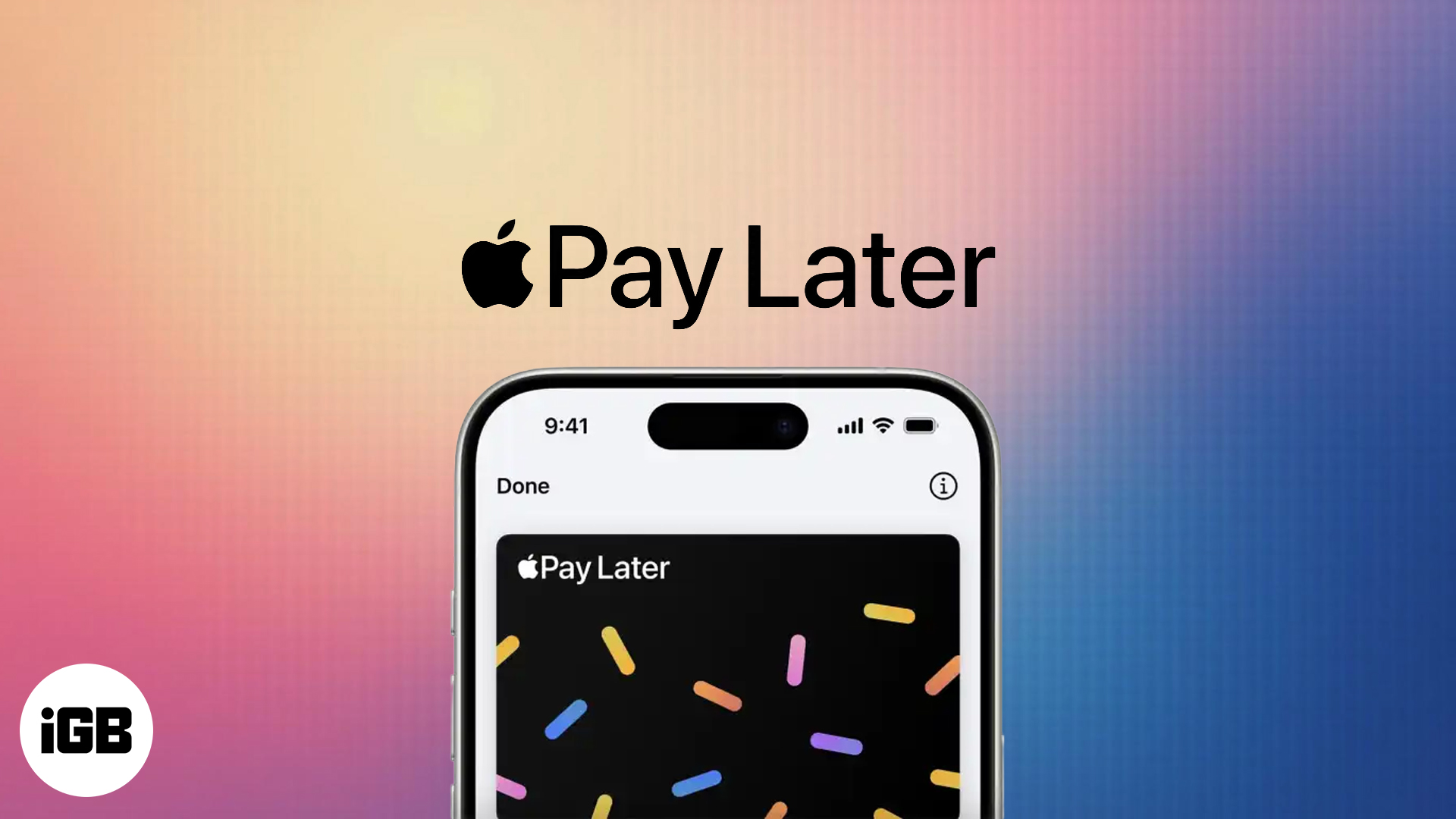 Apple Pay Buy Now Pay Later.
