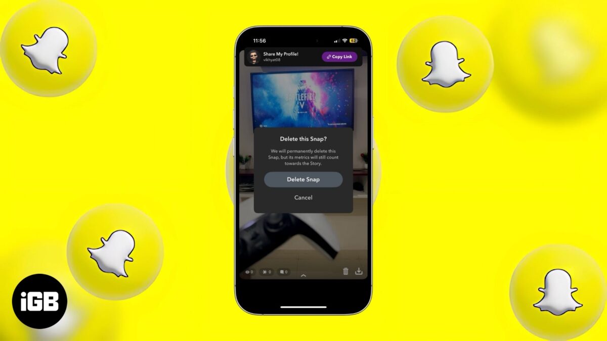 Delete a snapchat story