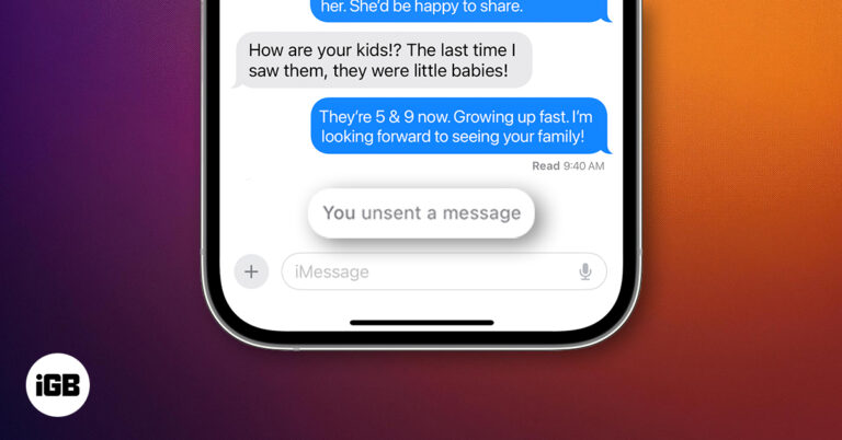 Edit or Unsend iMessages on iPhone.