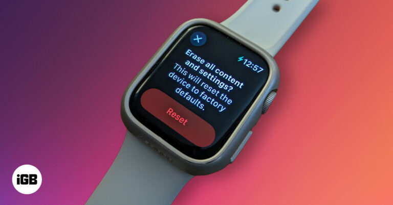 How to factory reset your Apple Watch.