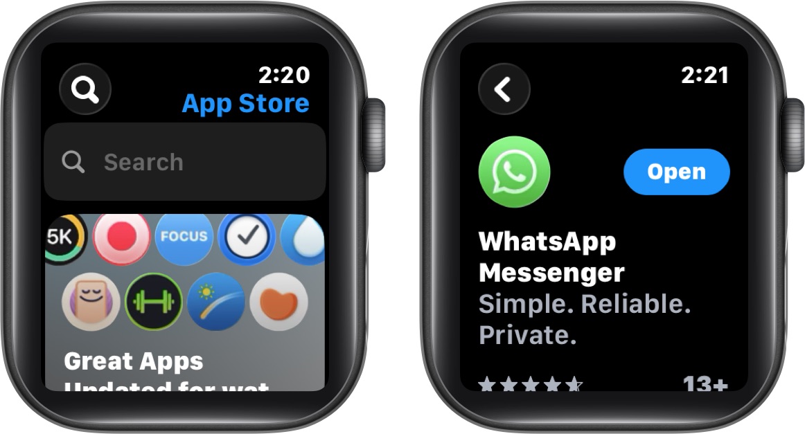 Install WhatsApp on Apple Watch