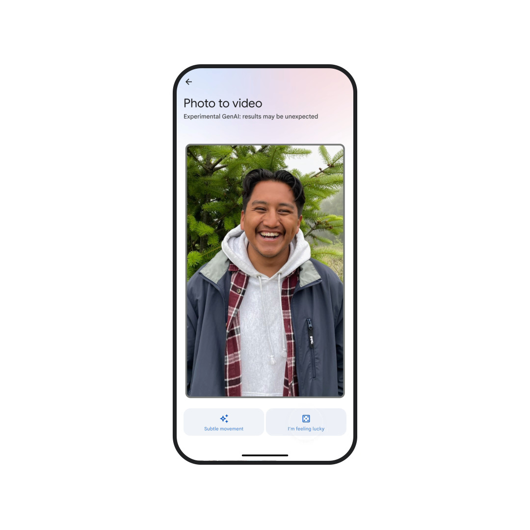 Turn photos into stunning videos with veo 2 in google photos
