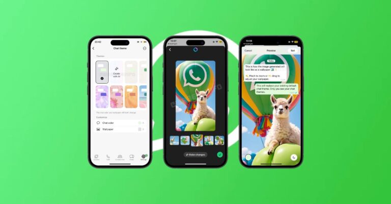 WhatsApp Tests Threaded Replies and AI Wallpapers on iPhone.