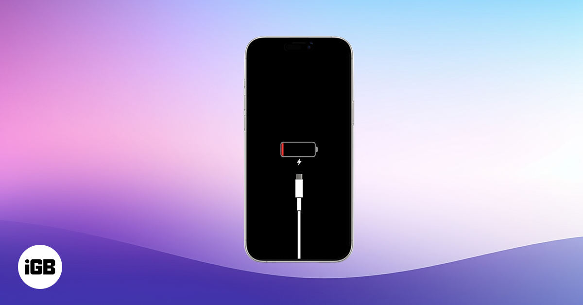 iPhone Stuck on Charging Screen.