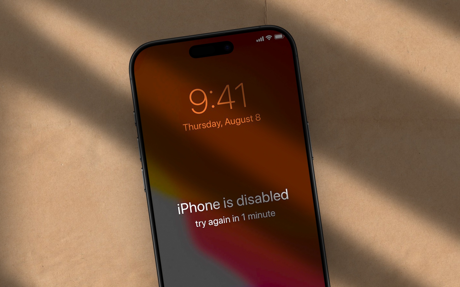 Iphone is disabled