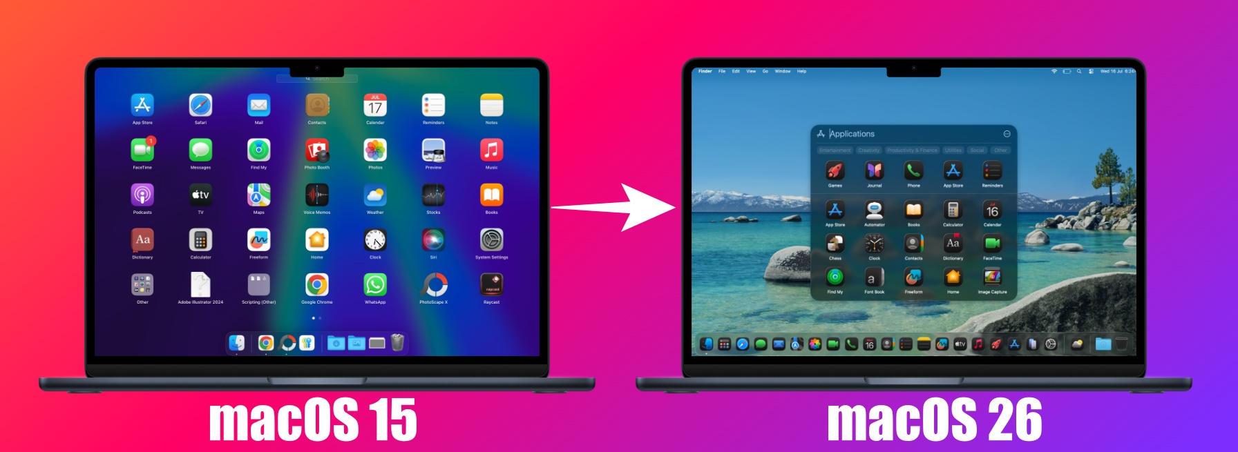 Launchpad removed in macos 26