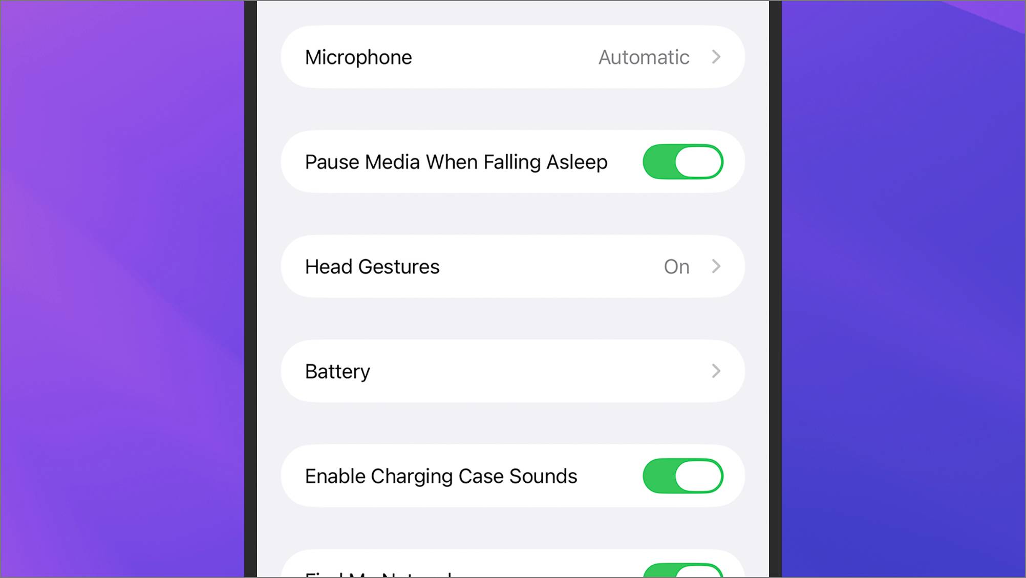 Pause media when falling asleep