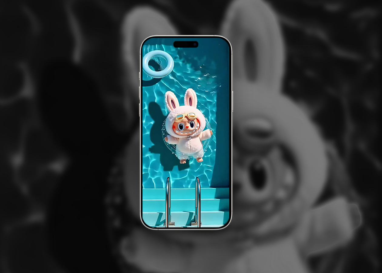 Summer splash labubu