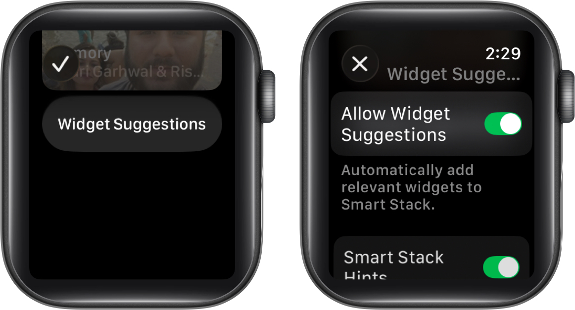 Turn allow widget suggestions