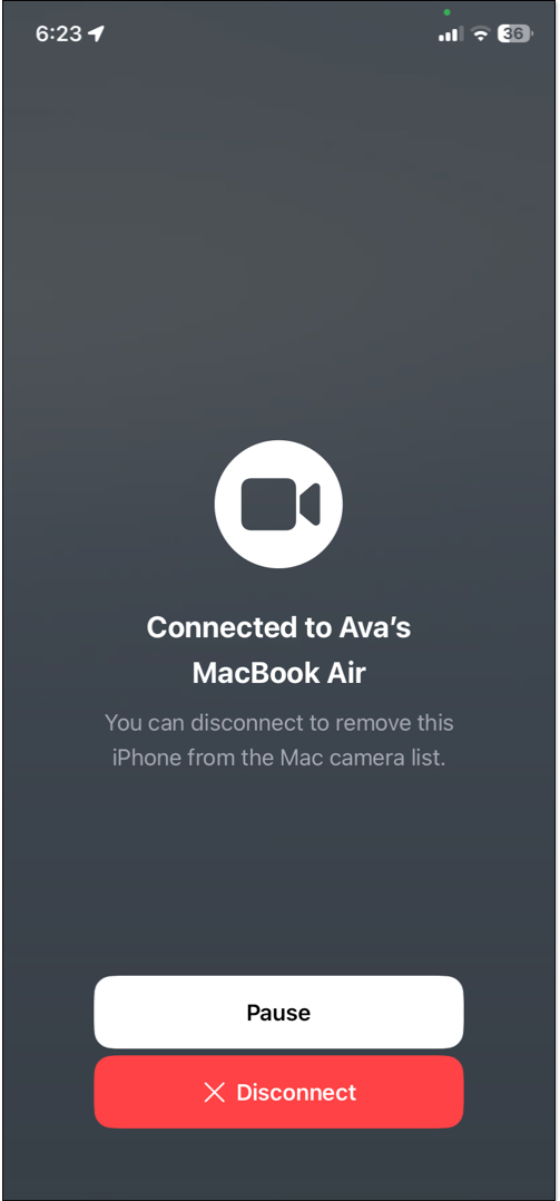 Your iphone is connected