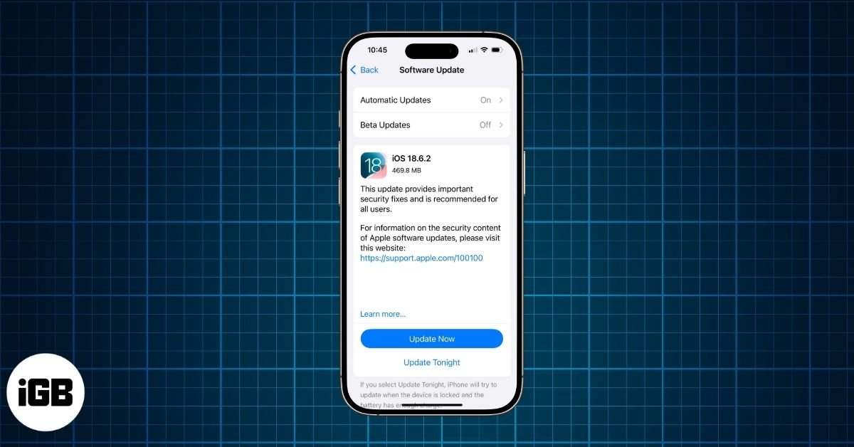 Apple Releases iOS 18.6.2 With Security Fixes