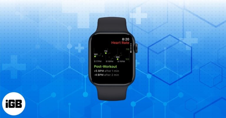 Cardio Recovery on Apple Watch