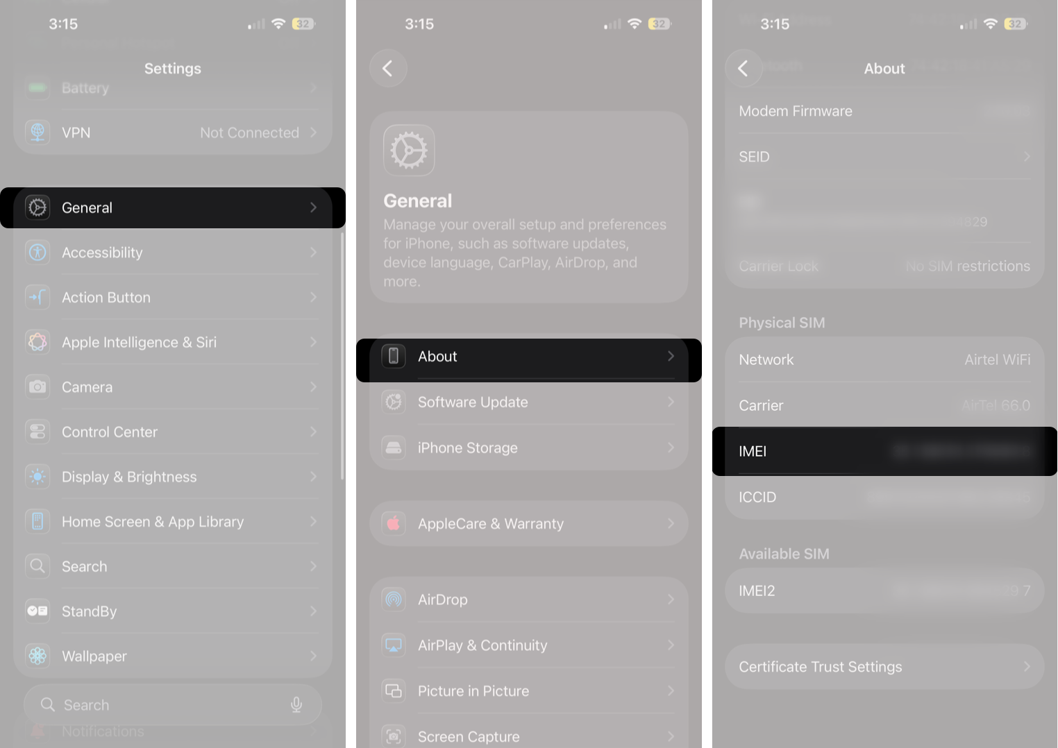 How to Check If Your iPhone Is Unlocked – iGeeksBlog Find the IMEI on your iPhone