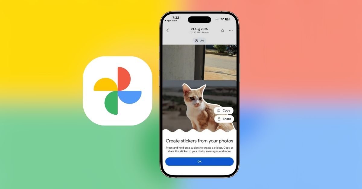 Google Photos Brings Tap-and-Hold Sticker Creation to iOS
