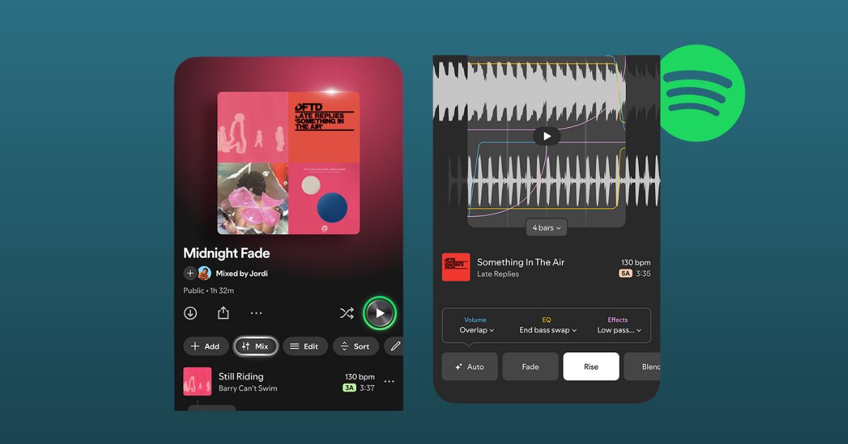 Spotify Rolls Out Customizable Mix Transitions