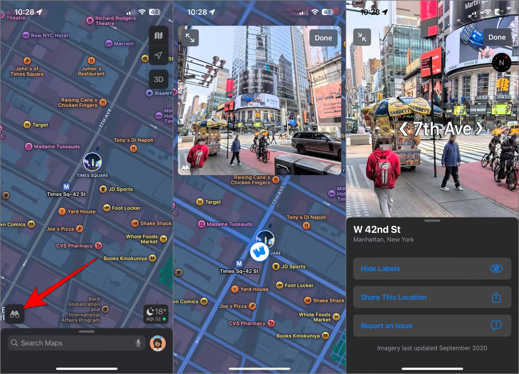 Apple maps look around feature