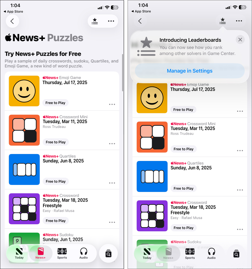 Apple news plus emoji game