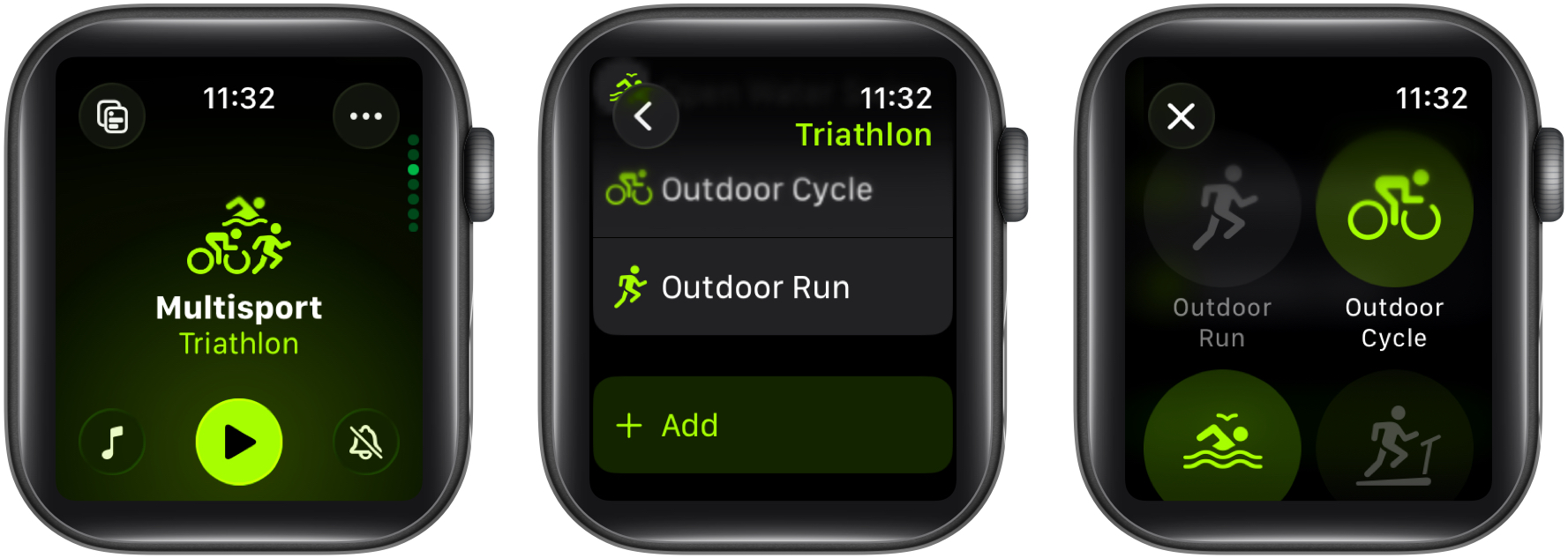 Tap add button to add multiple activities