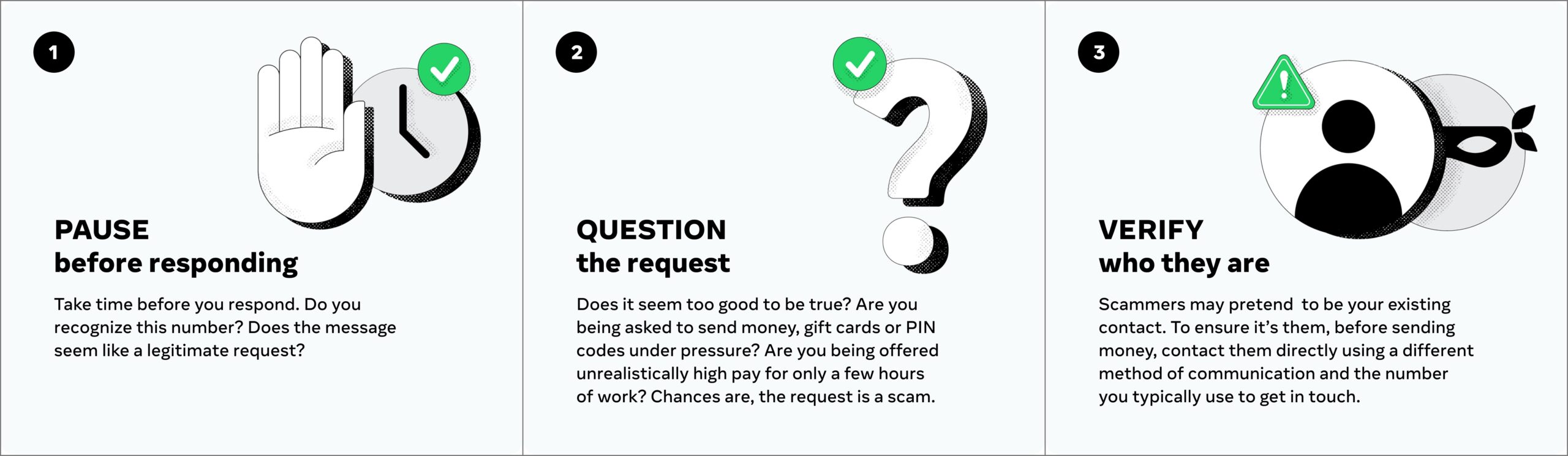 Whatsapp scam safety tips by meta