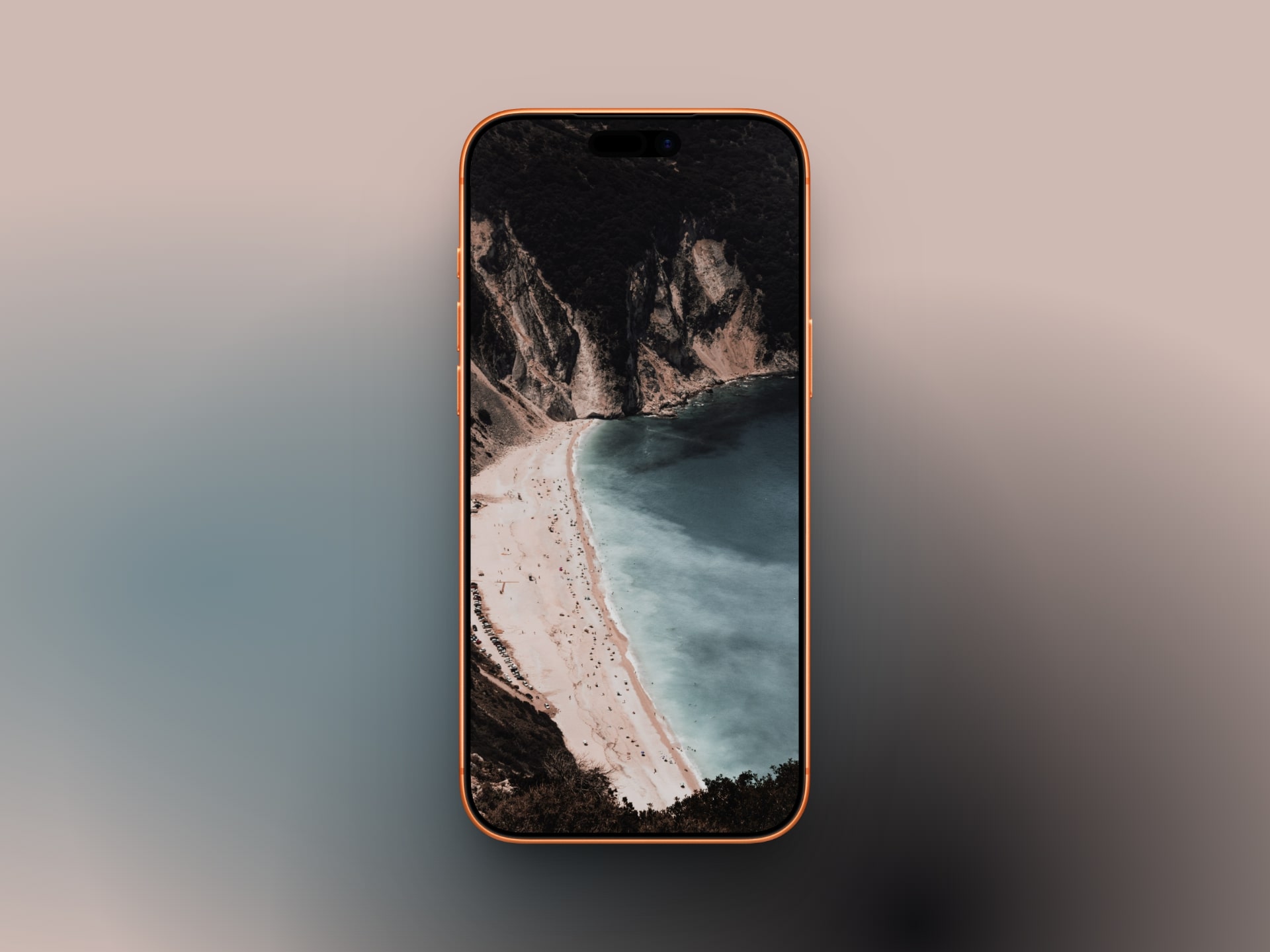 Beach panorama   depth effect wallpaper