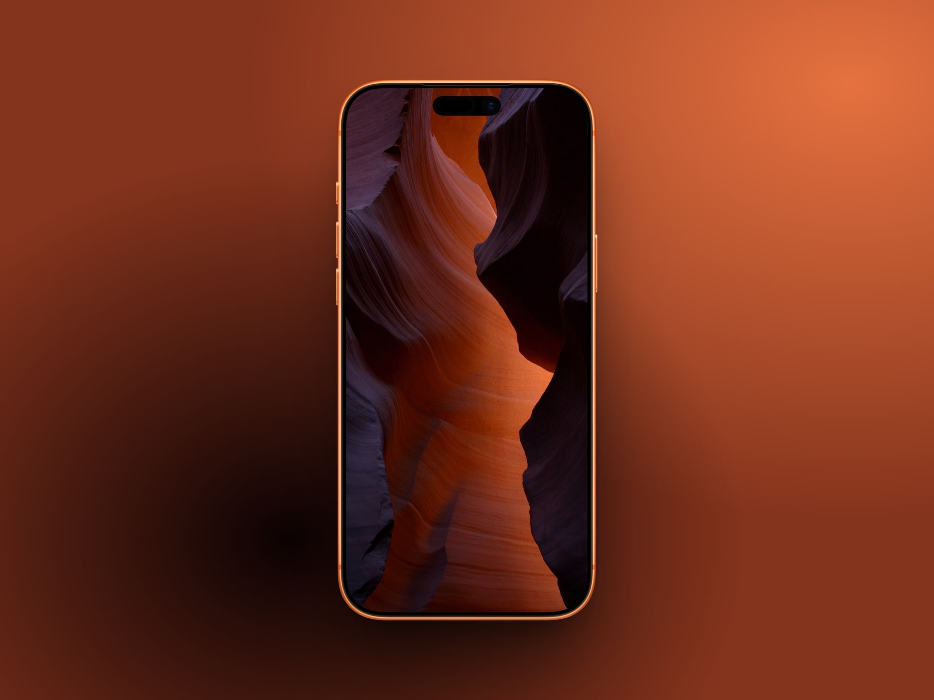 Colorful textural canyon   depth effect wallpaper