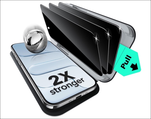 Esr 3 pack for iphone air privacy screen protector