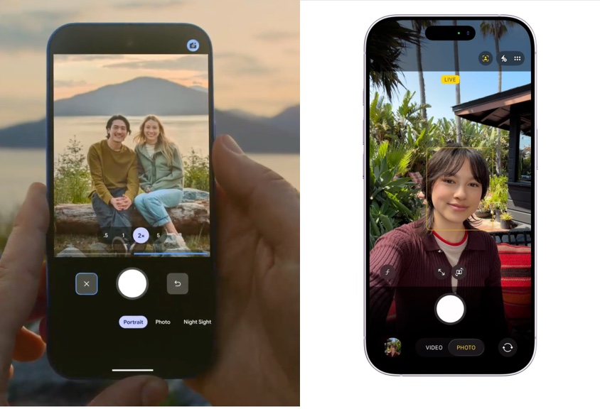 Google pixel 10 and iphone 17 camera