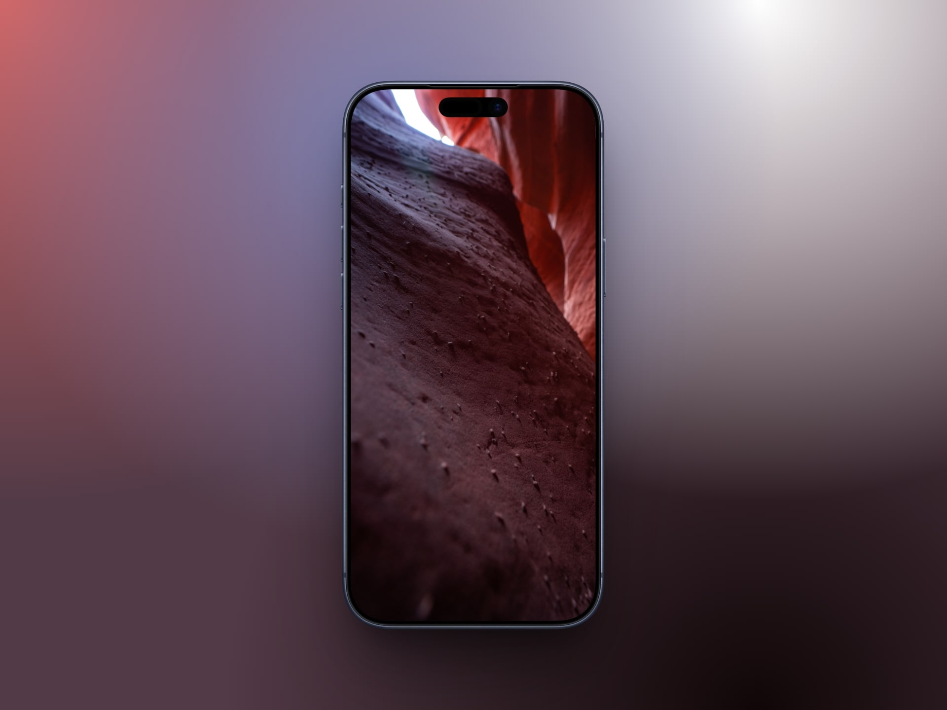 Macro shot of canyon walls   depth effect wallpaper