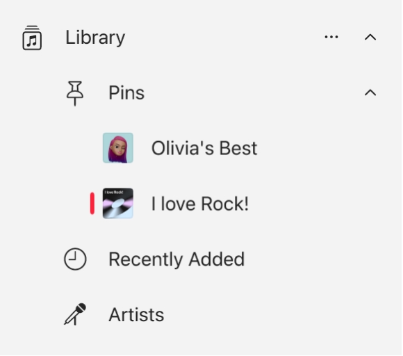 Music pins on windows