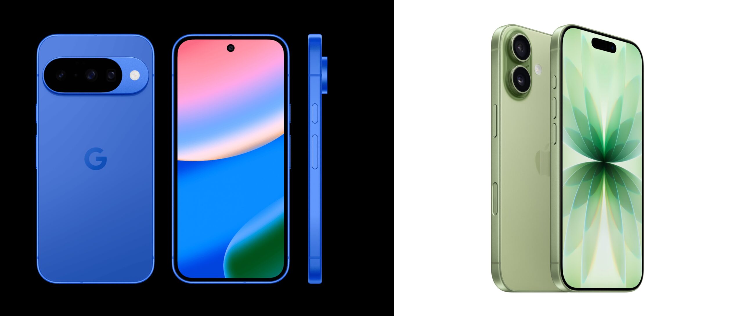 Pixel 10 and iphone 17 design