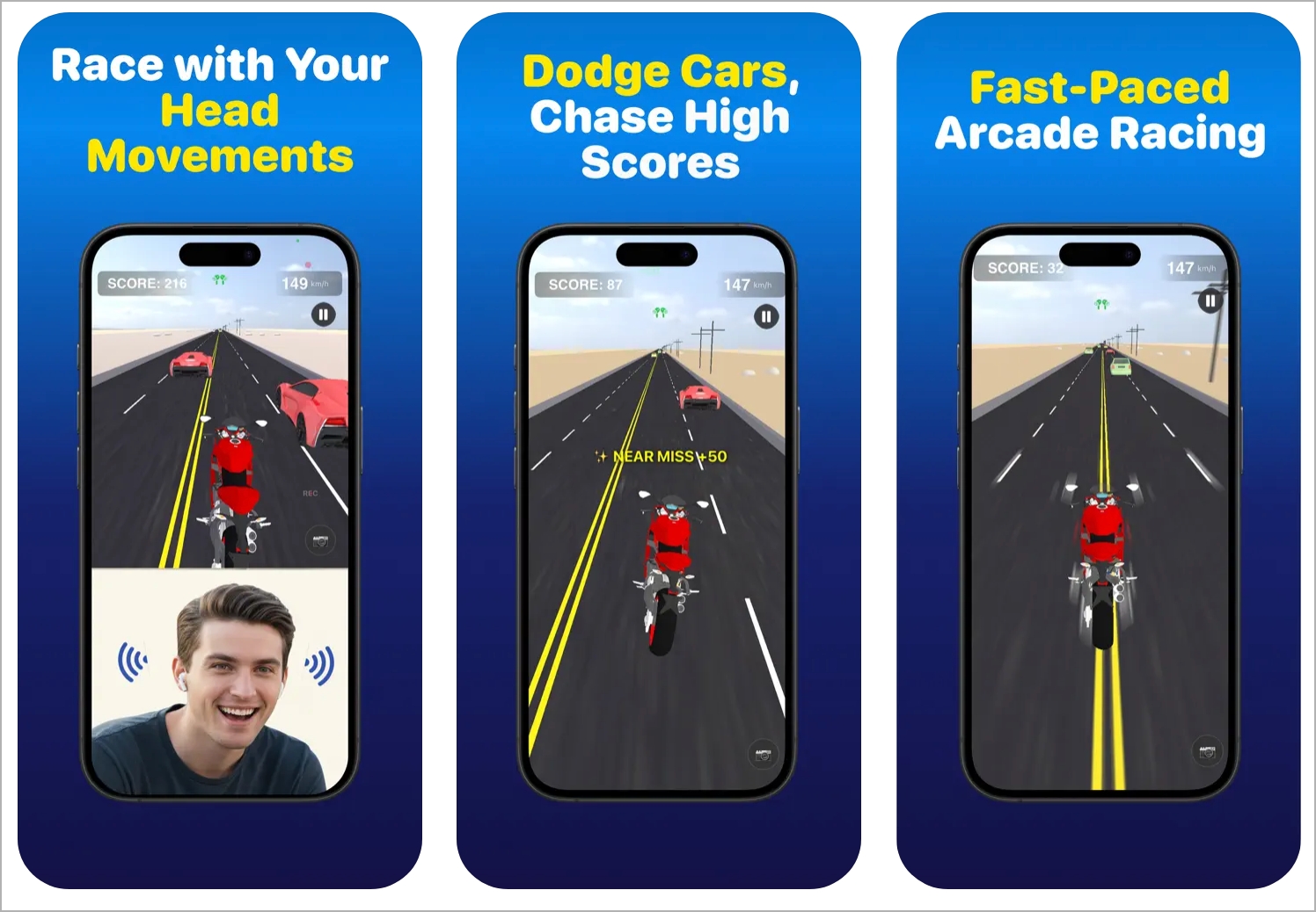 Ridepods   race with head ios app