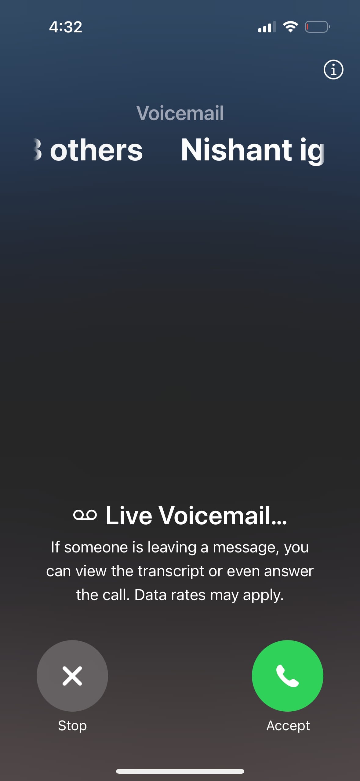 What is live voicemail