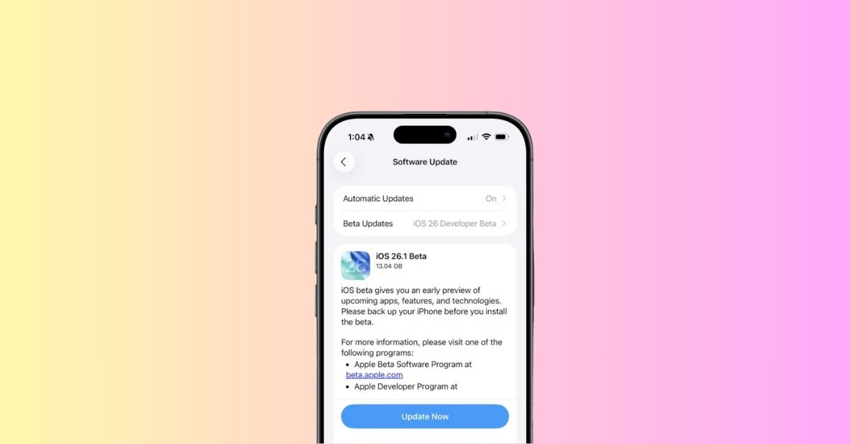 iOS 261 Beta 1 Features