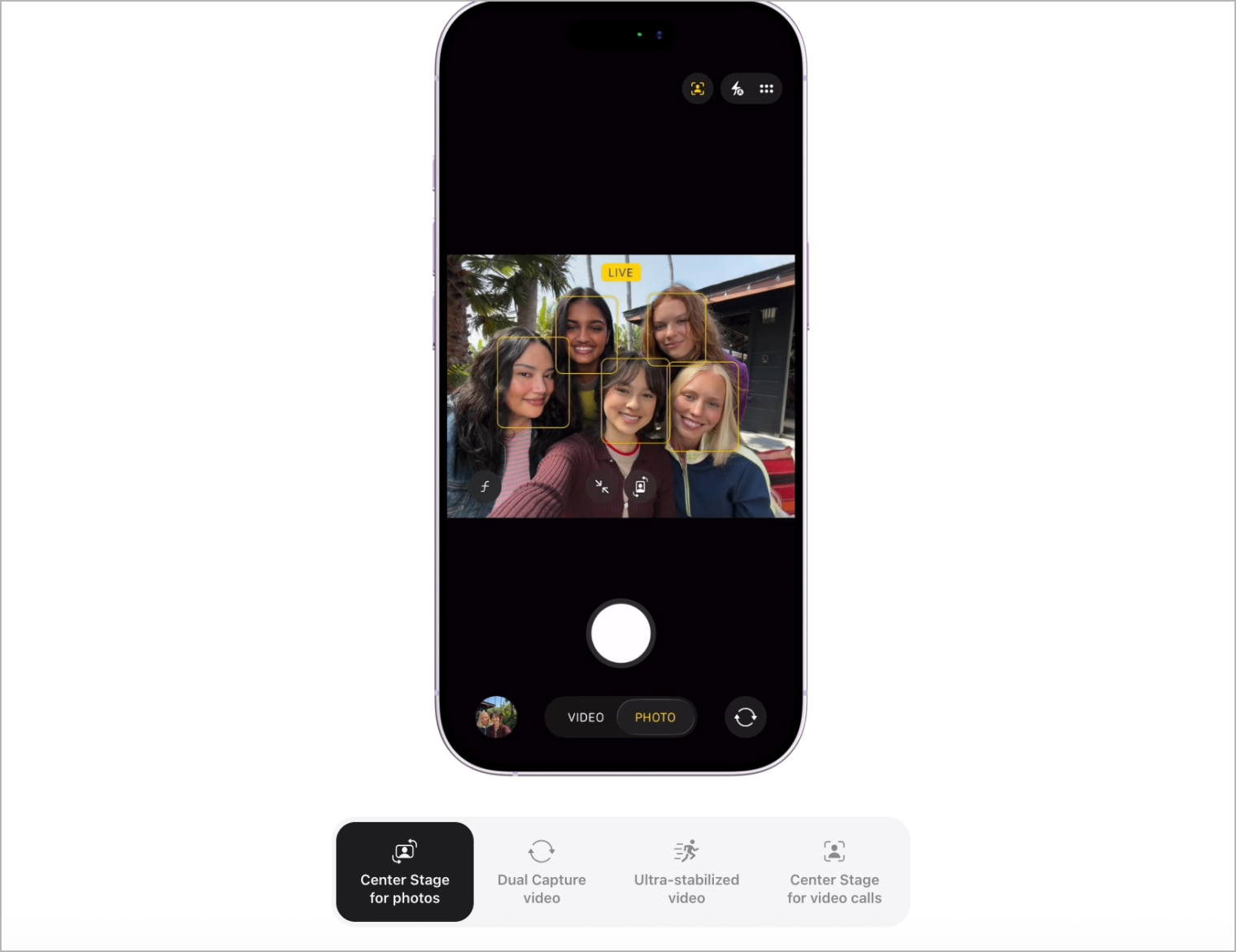 Iphone 17 center stage