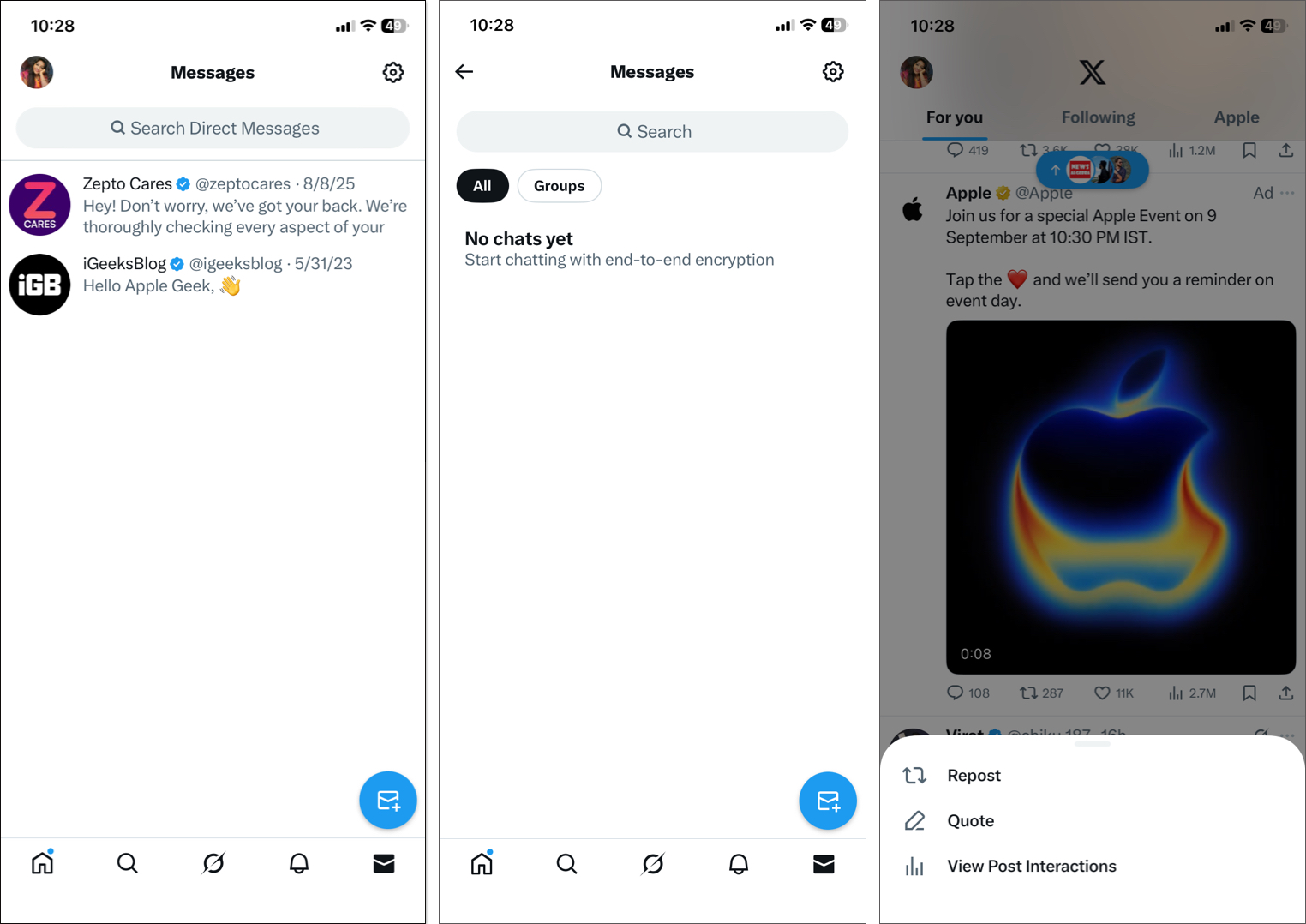 Use likes retweets and quote tweets on Twitter